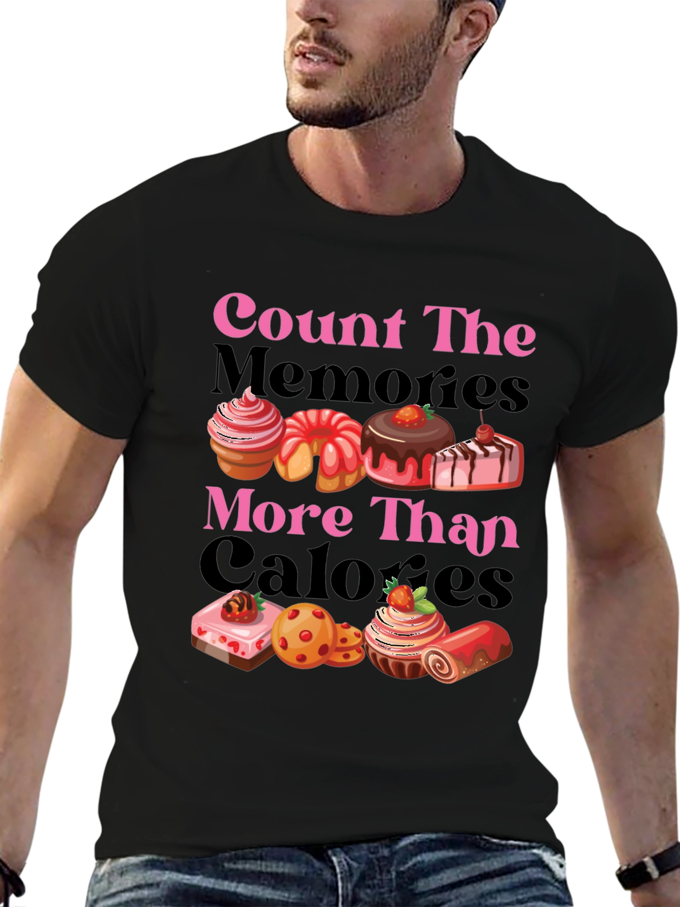 Count Memories Not Calories Graphic Tee