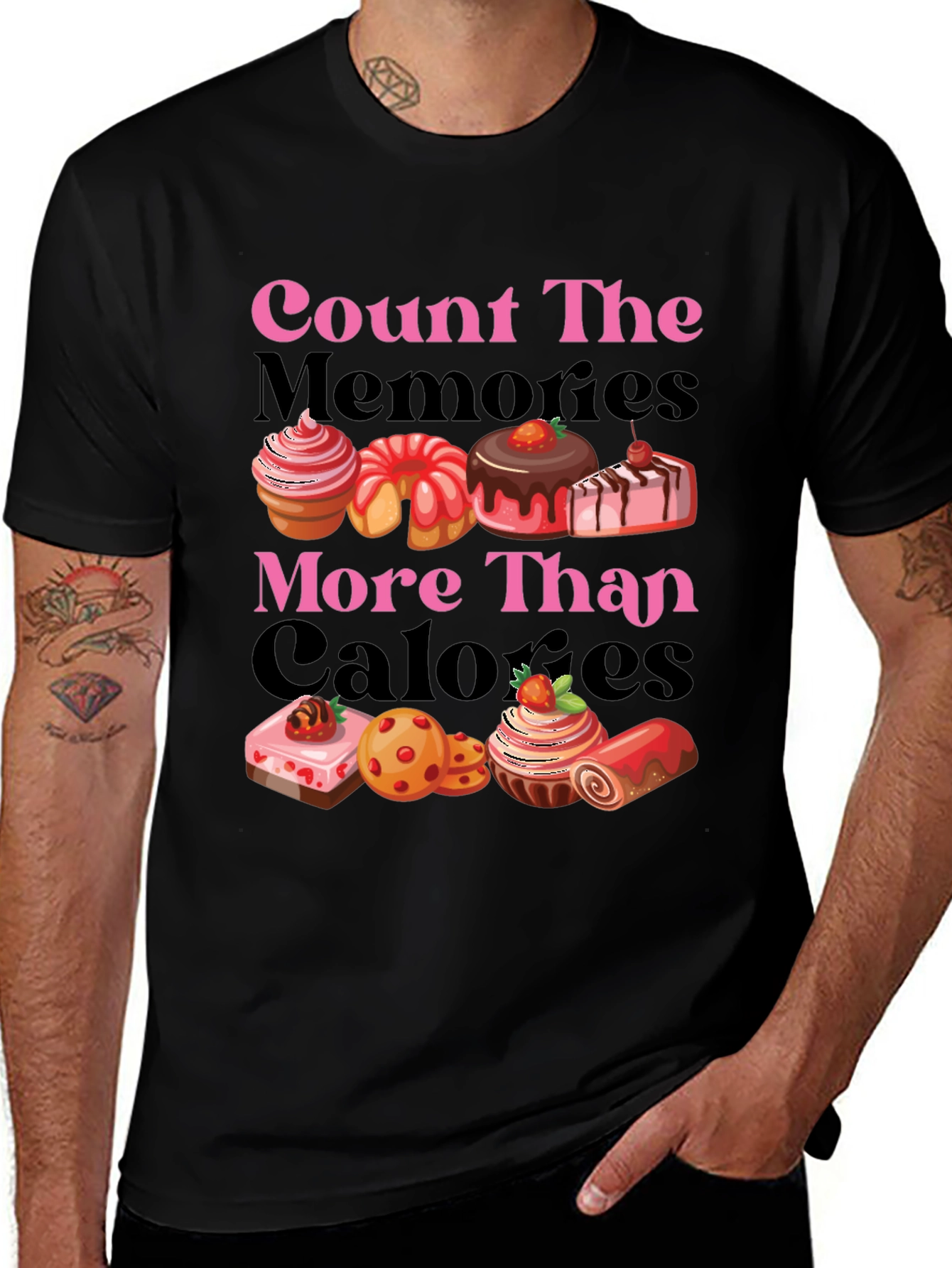 Count Memories Not Calories Graphic Tee