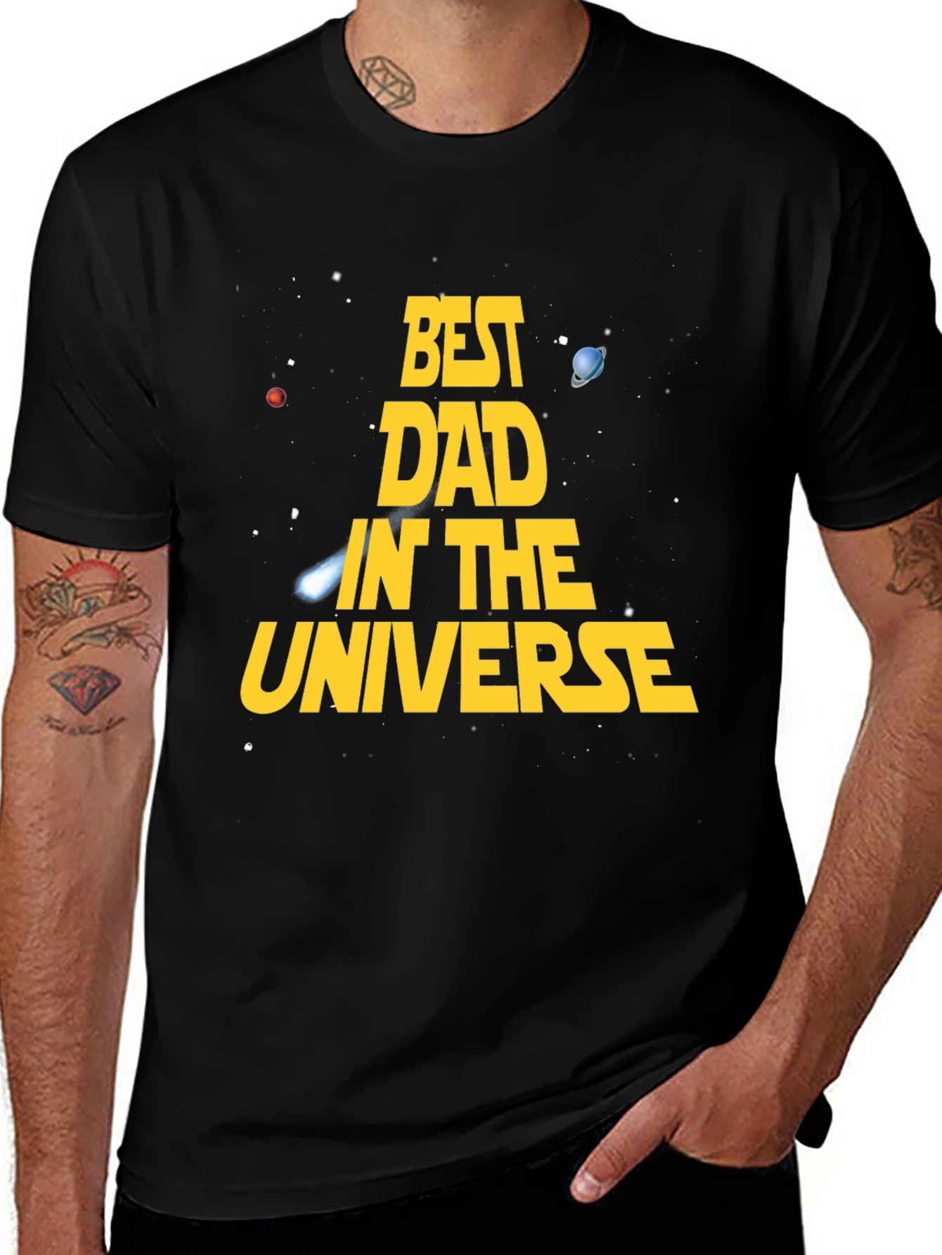 Best Dad in the Universe Graphic Tee