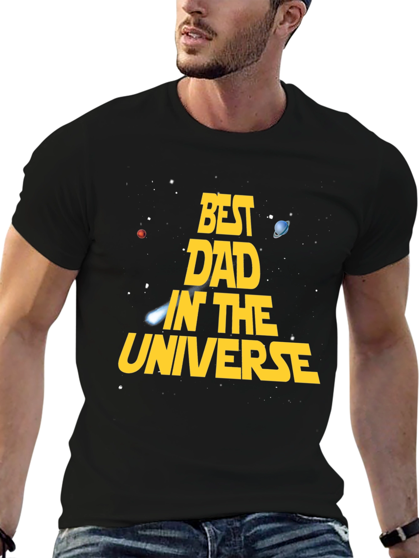 Best Dad in the Universe Graphic Tee