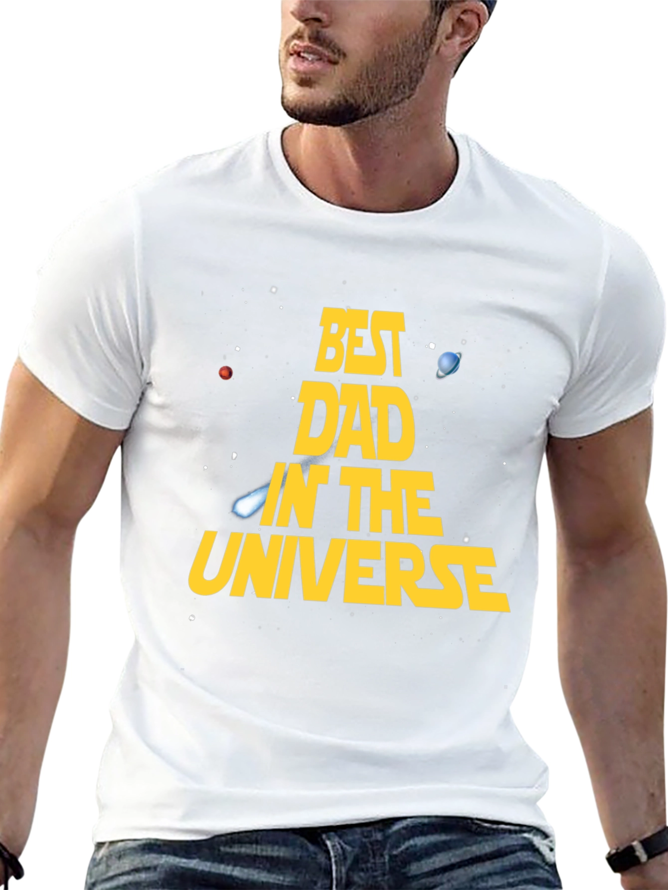 Best Dad in the Universe Graphic Tee
