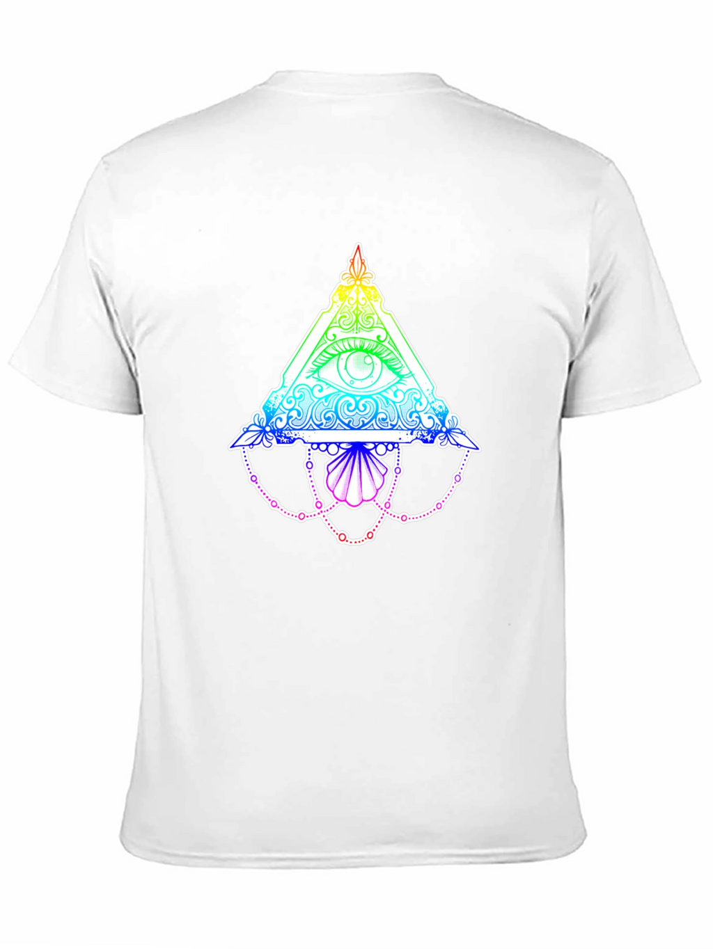 All-Seeing Eye Rainbow Graphic Black T-Shirt