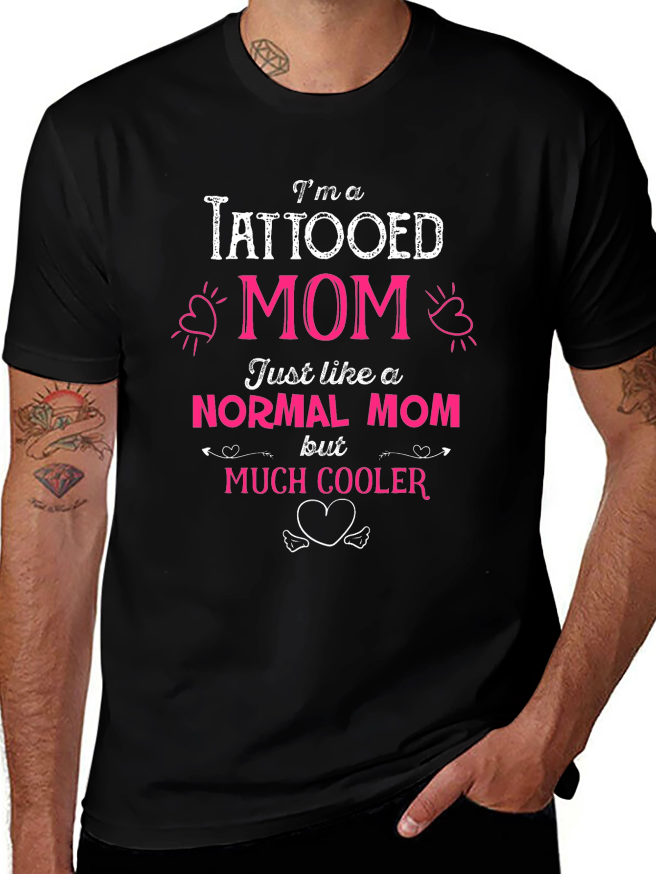 Tattooed Mom Graphic Tee - Cool Mothers Day Shirt