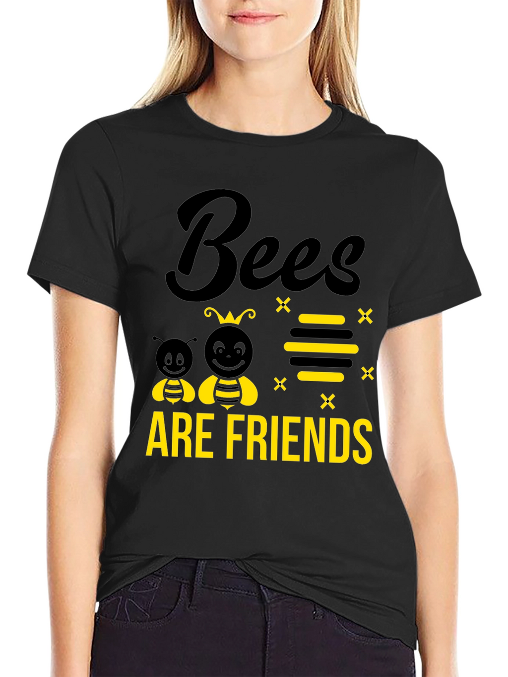 Bees Are Friends Graphic Tee