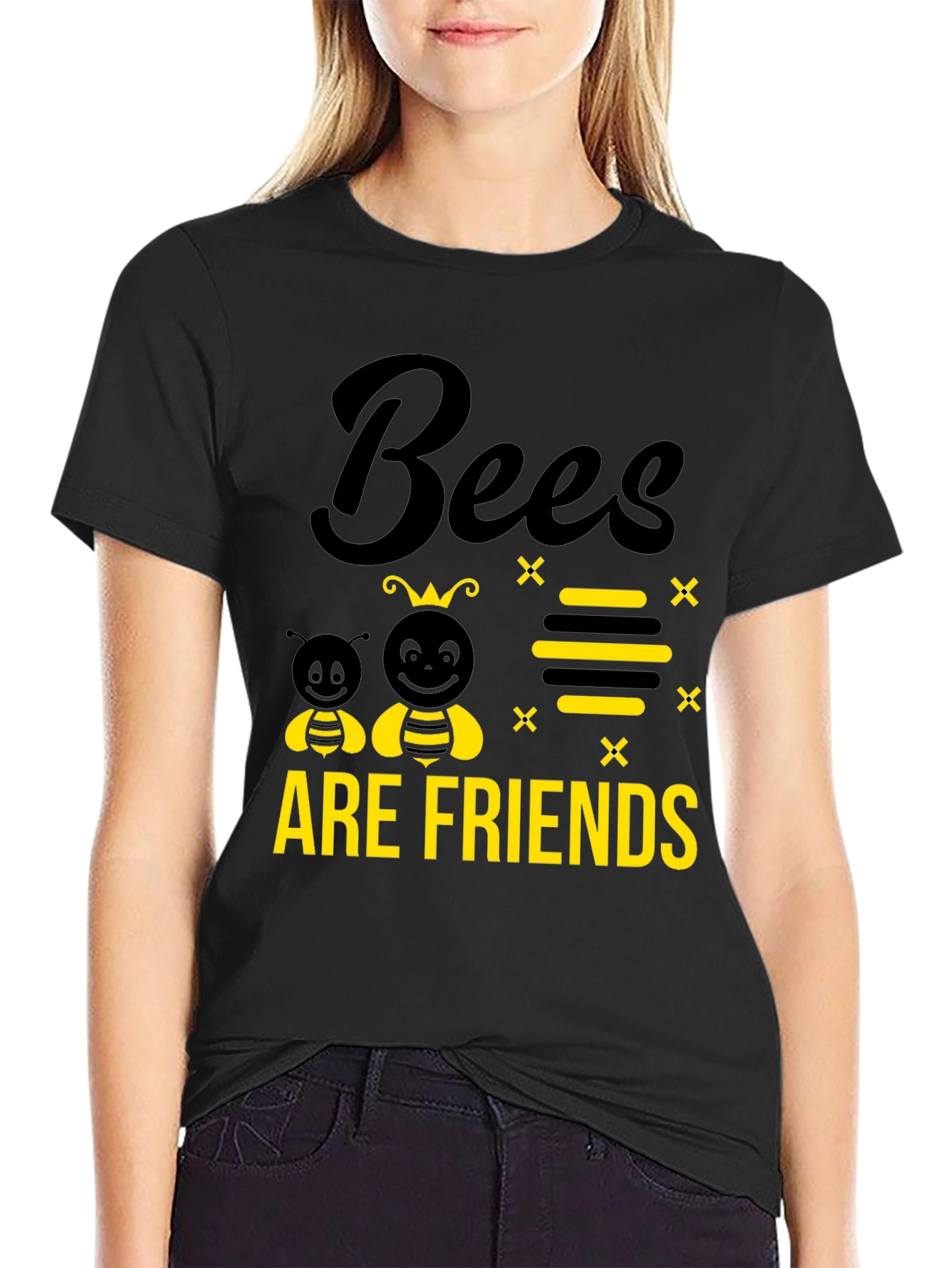 Bees Are Friends Graphic Tee