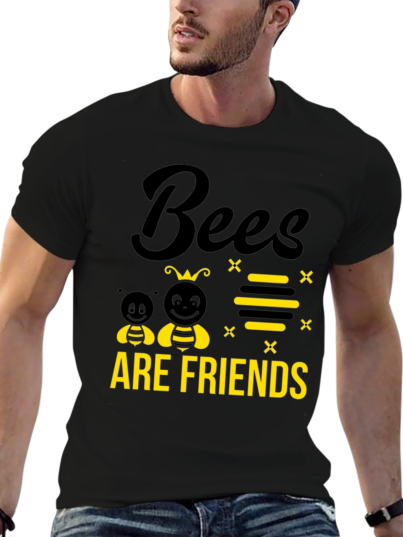 Bees Are Friends Graphic Tee