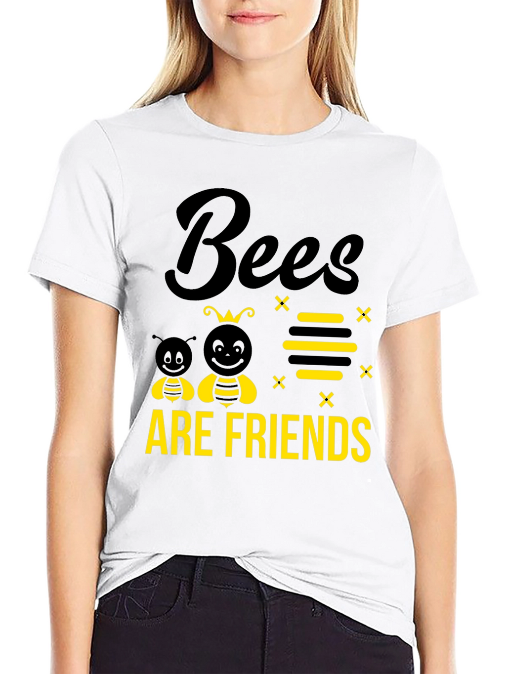 Bees Are Friends Graphic Tee