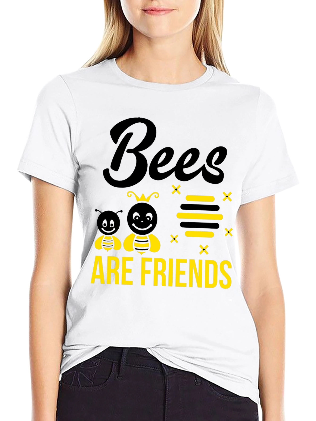 Bees Are Friends Graphic Tee