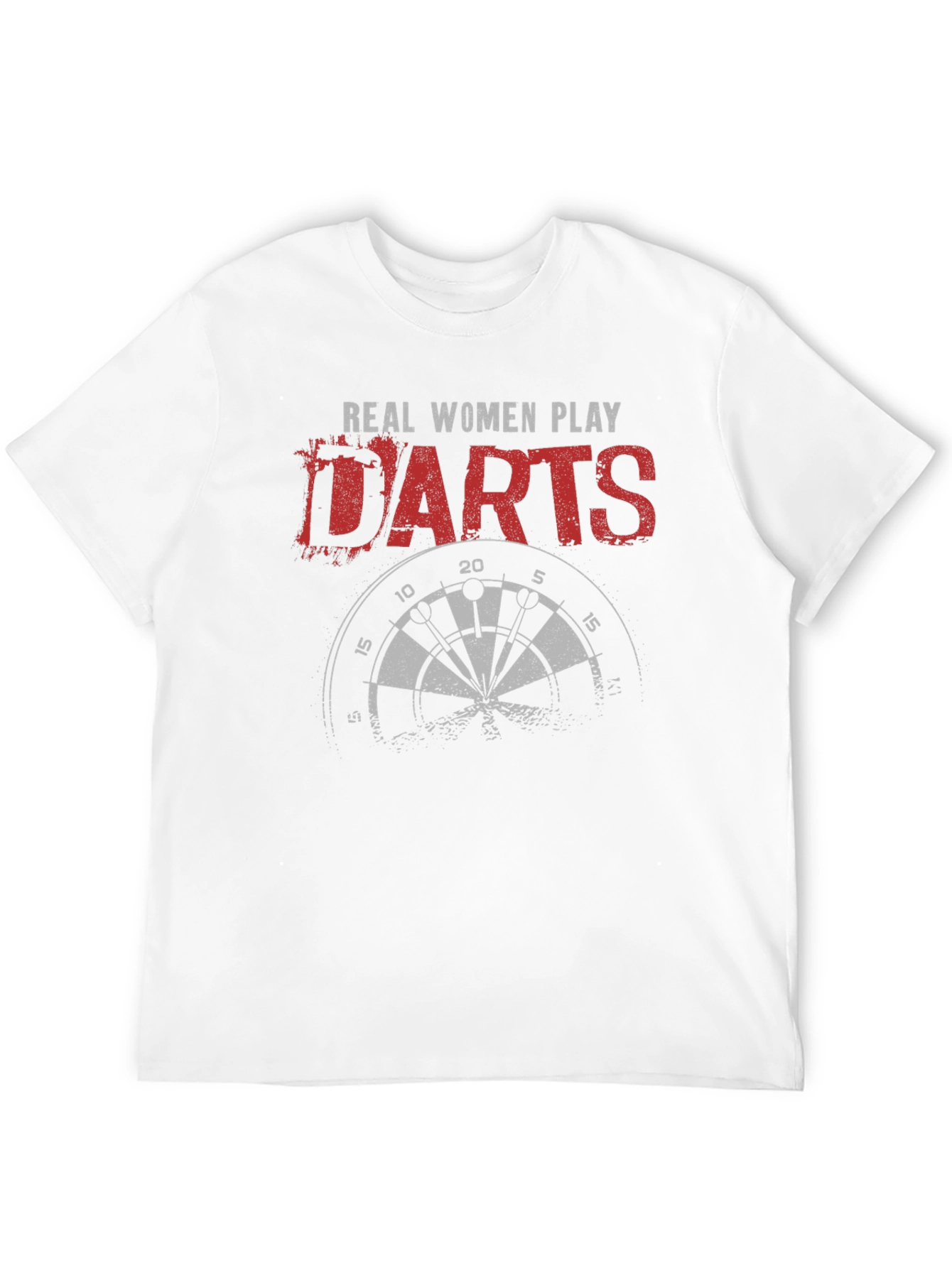 Real Women Play Darts Graphic Tee - Black
