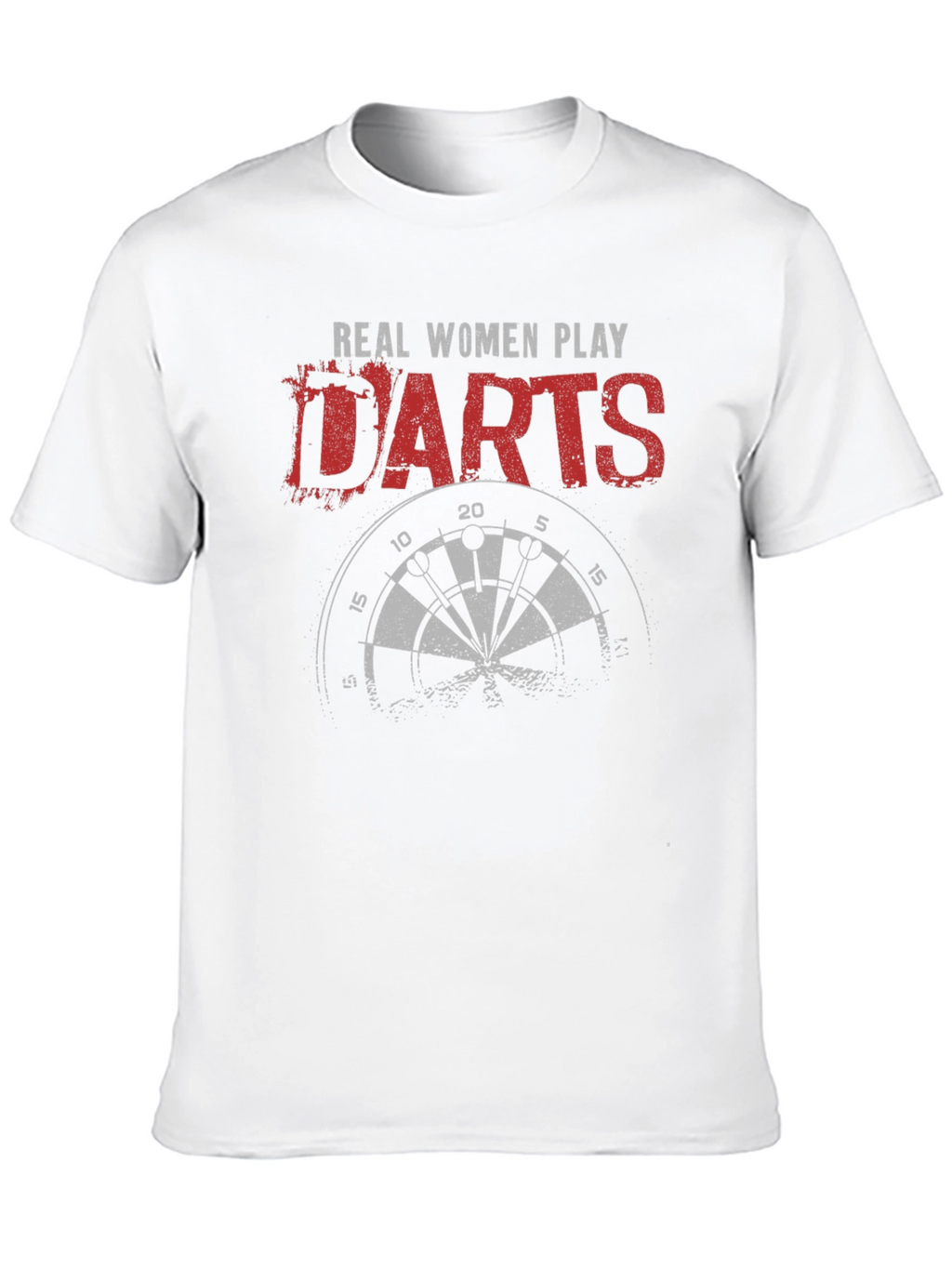 Real Women Play Darts Graphic Tee - Black