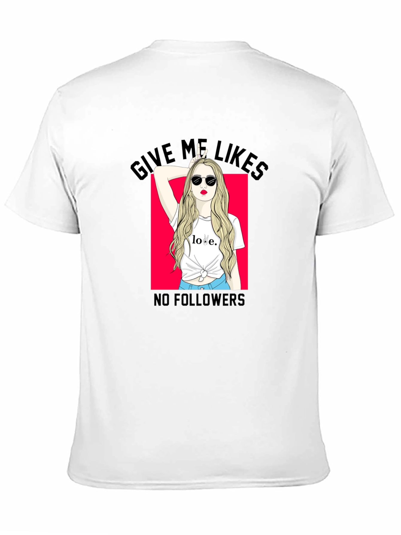 Give Me Likes Black Graphic Tee