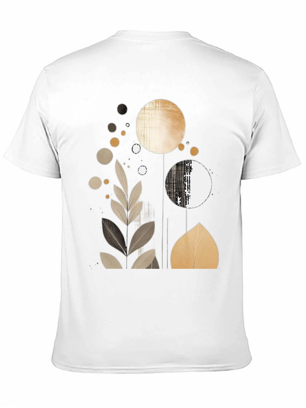 Abstract Leaf Print T-Shirt