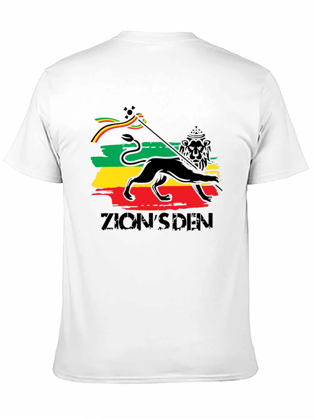 Rasta Lion T-Shirt - Zions Den Reggae Tee