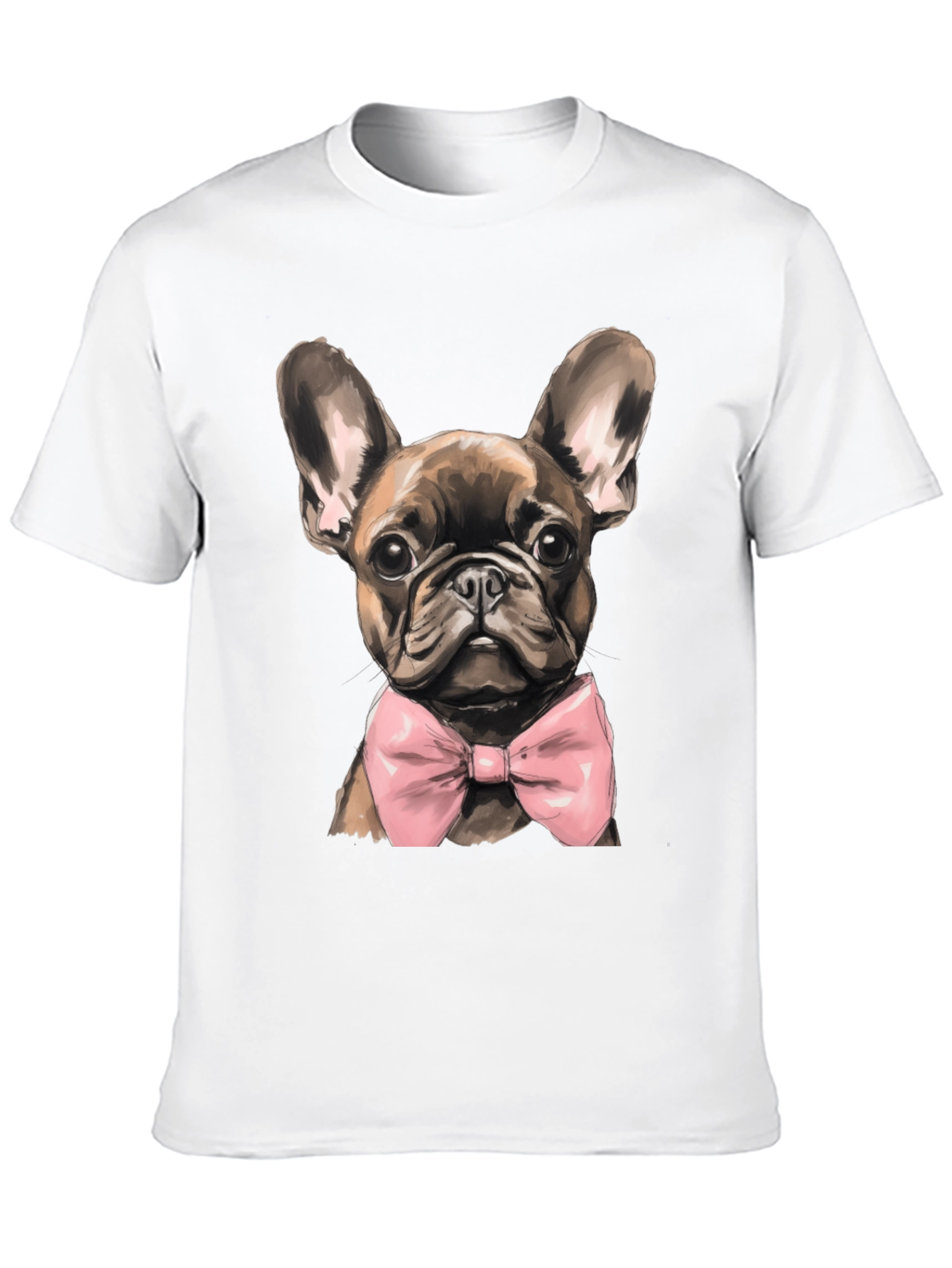 Dog Bowtie Graphic Tee - Stylish Canine Fashion