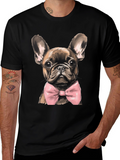 Dog Bowtie Graphic Tee - Stylish Canine Fashion