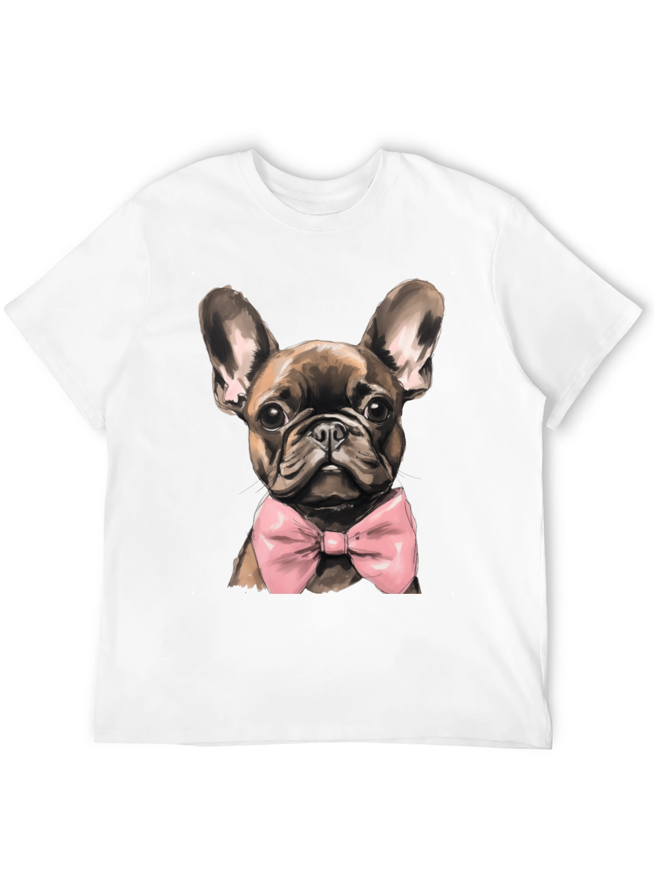 Dog Bowtie Graphic Tee - Stylish Canine Fashion