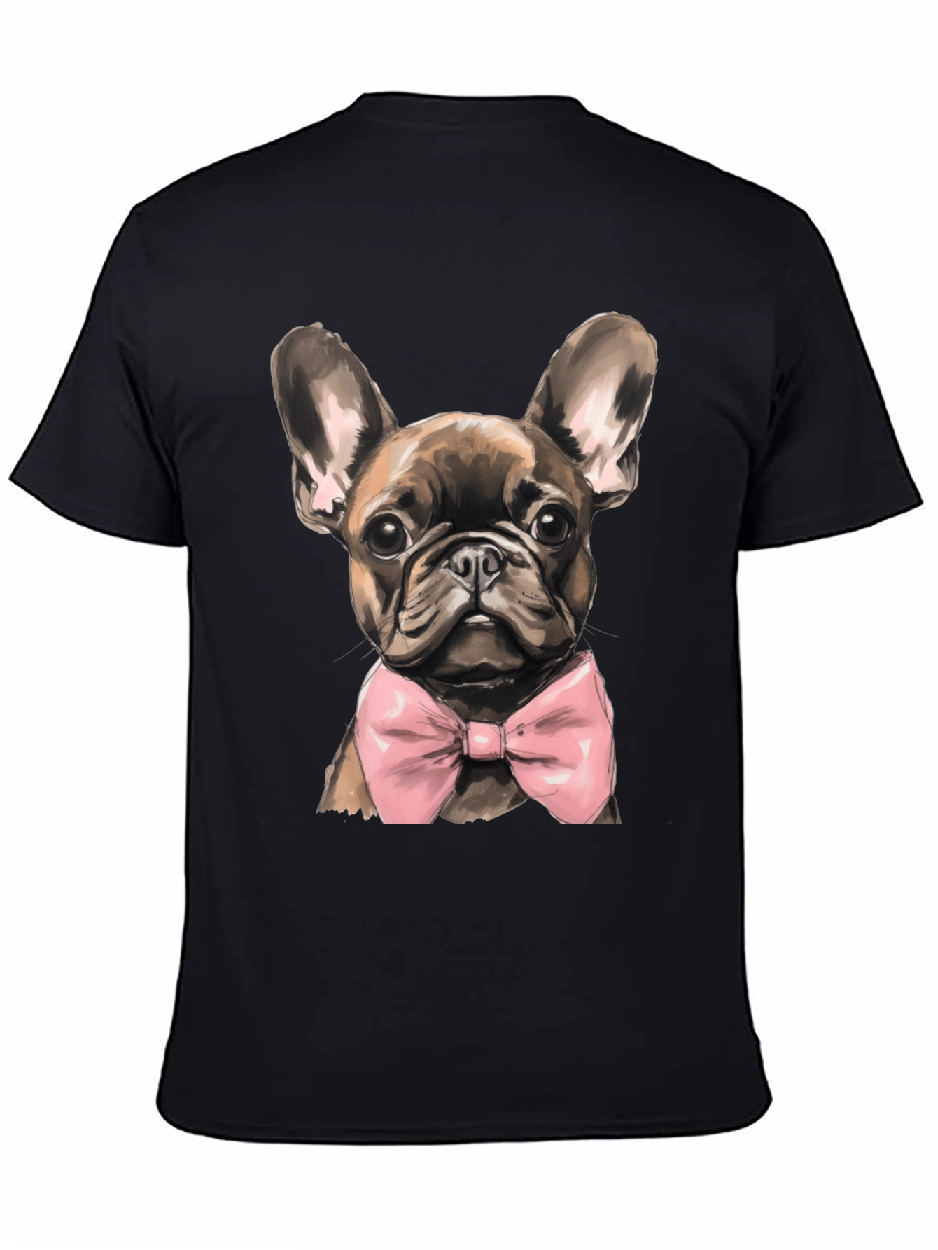 Dog Bowtie Graphic Tee - Stylish Canine Fashion