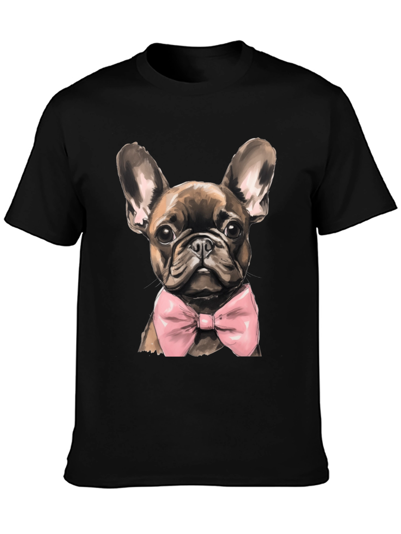 Dog Bowtie Graphic Tee - Stylish Canine Fashion
