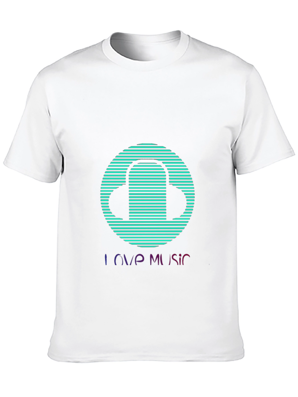 Love Music Graphic Tee - Stylish Black T-Shirt