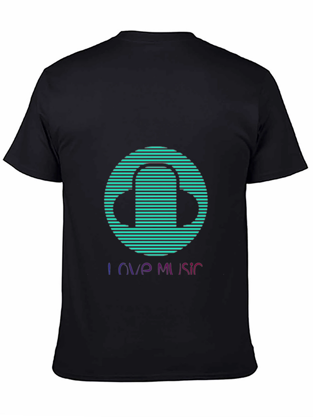 Love Music Graphic Tee - Stylish Black T-Shirt