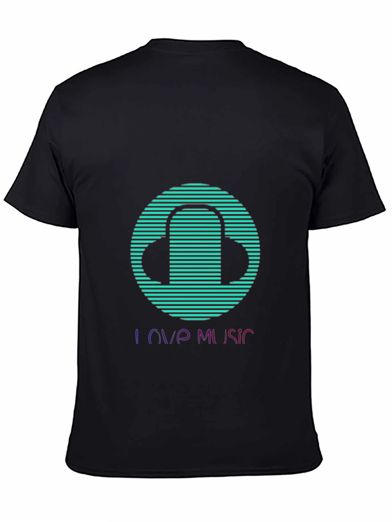 Love Music Graphic Tee - Stylish Black T-Shirt