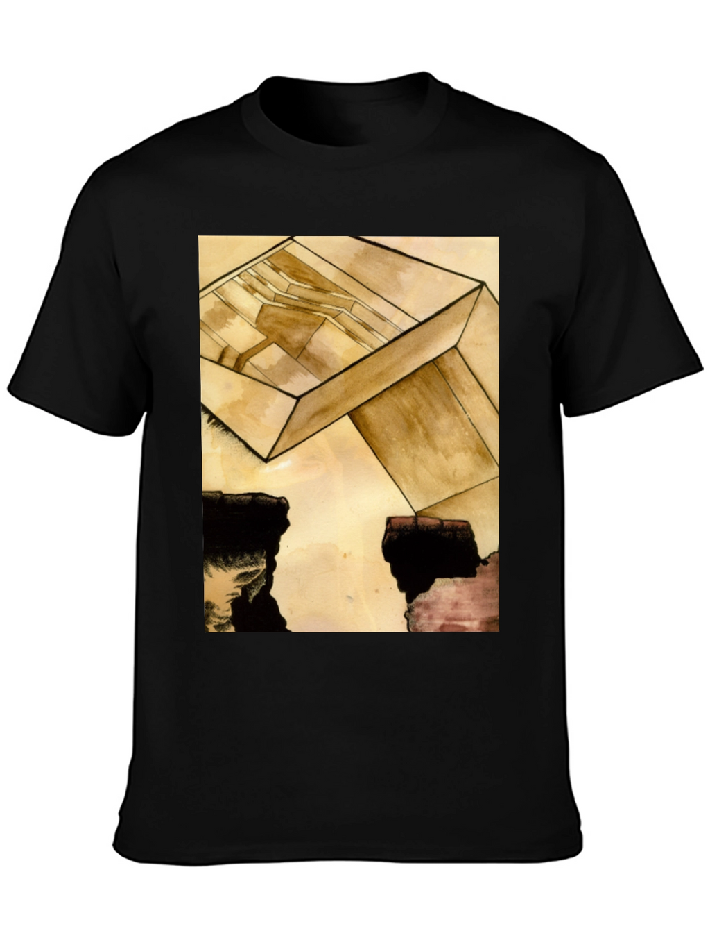 Abstract Cube Graphic Tee - Modern Art T-Shirt