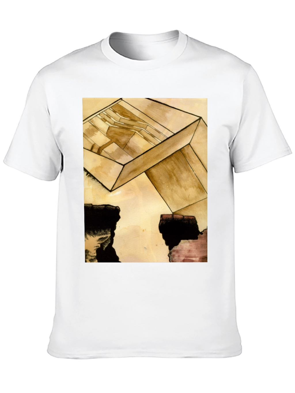 Abstract Cube Graphic Tee - Modern Art T-Shirt