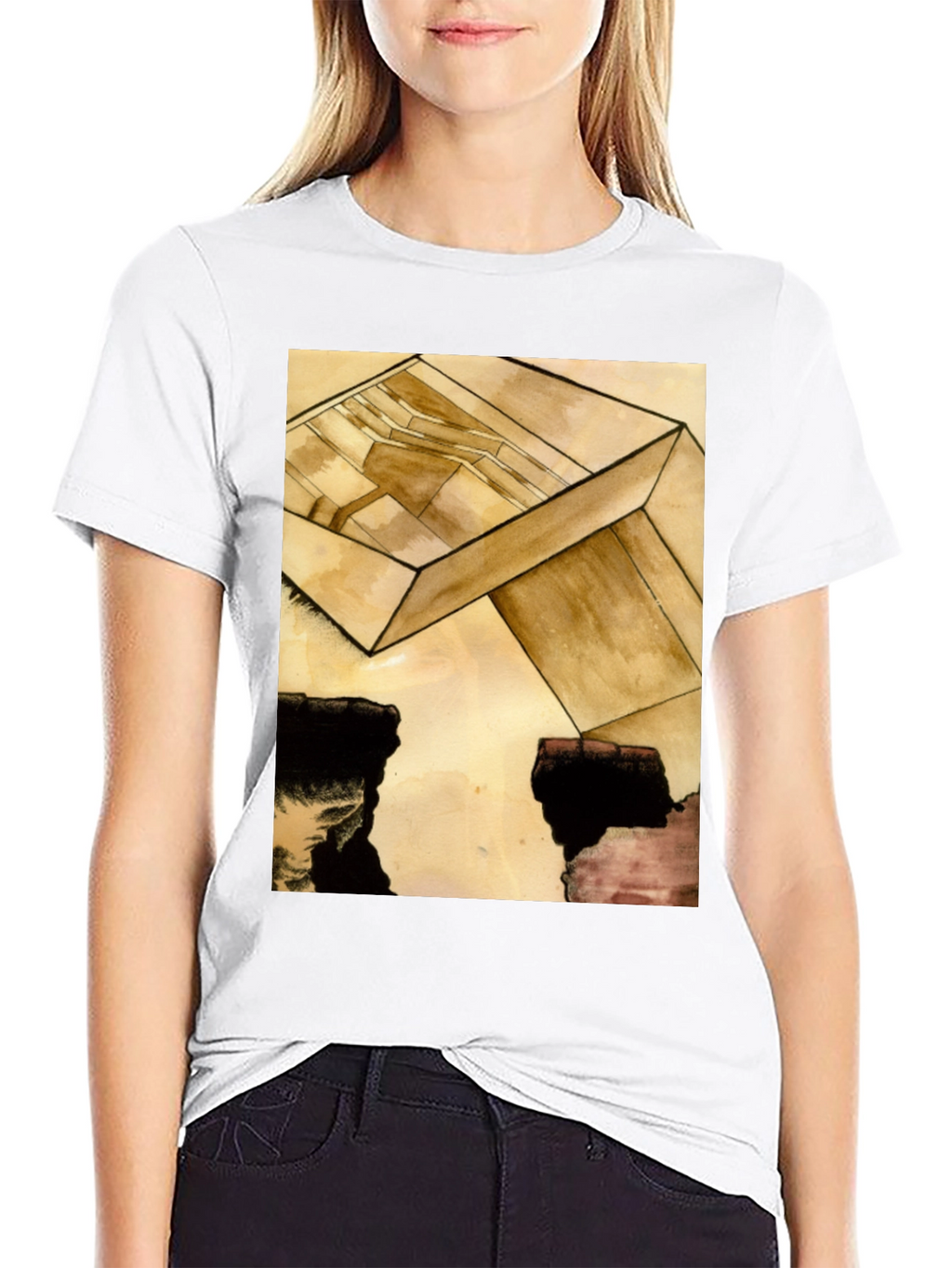 Abstract Cube Graphic Tee - Modern Art T-Shirt
