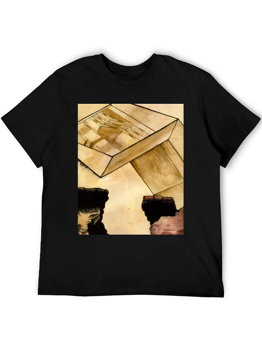 Abstract Cube Graphic Tee - Modern Art T-Shirt