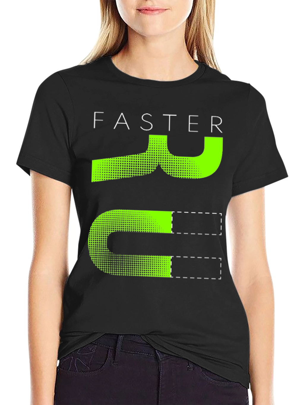 Faster Printed Graphic Tee - Casual Style