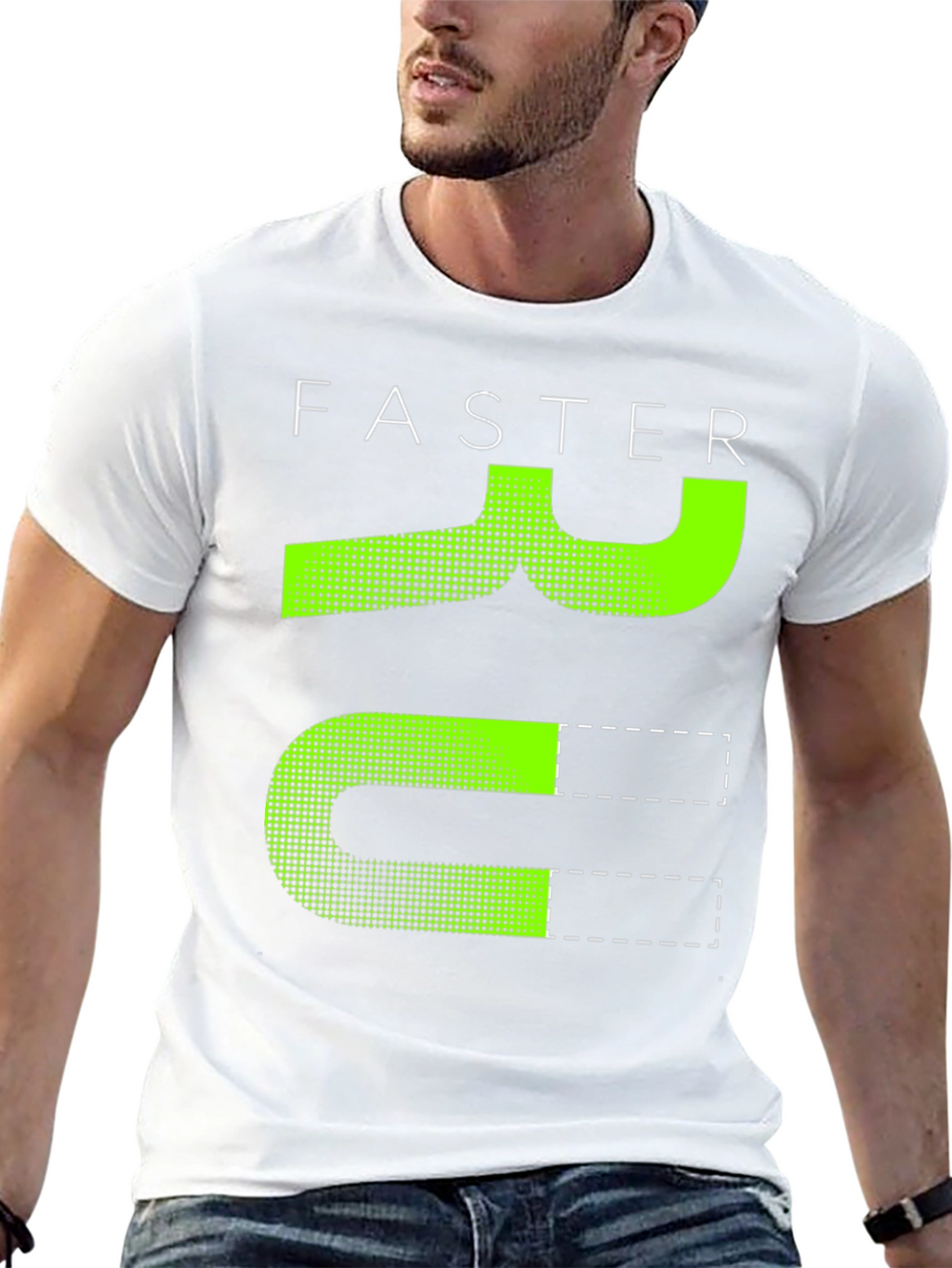 Faster Printed Graphic Tee - Casual Style