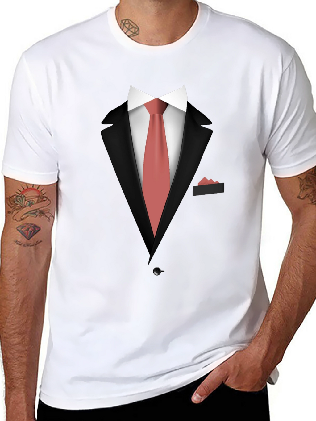 Suit & Tie Graphic T-Shirt