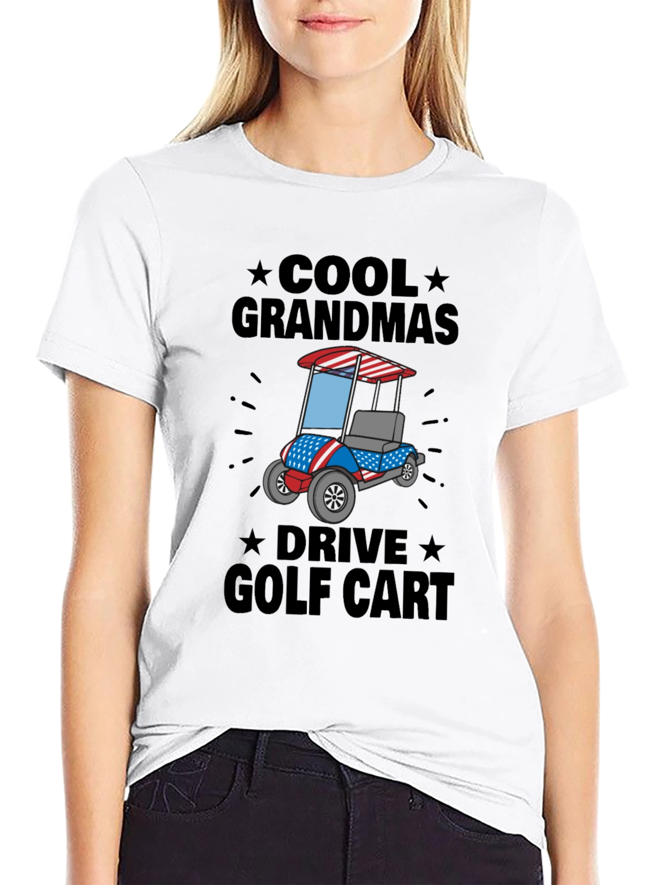 Cool Grandmas Drive Golf Cart Tee