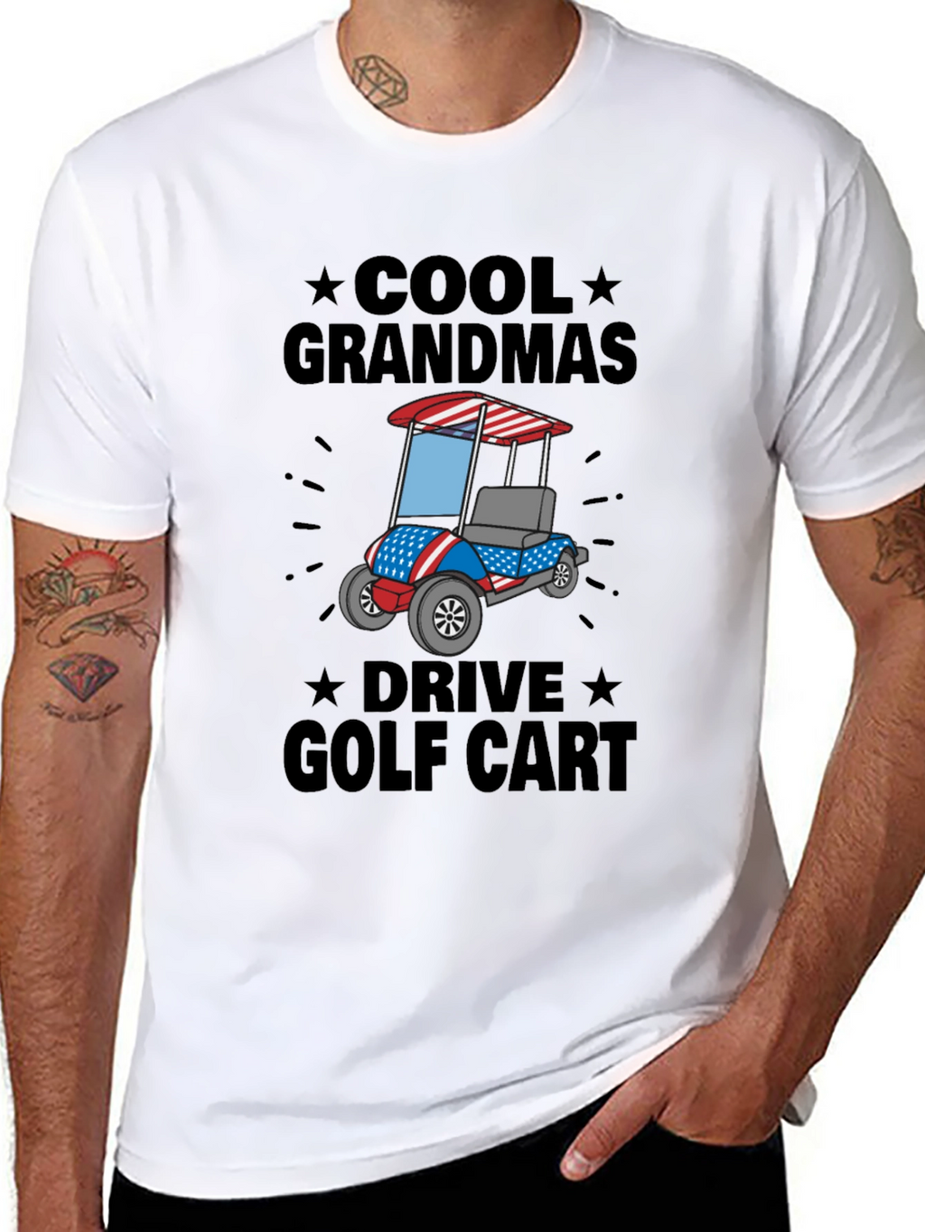 Cool Grandmas Drive Golf Cart Tee