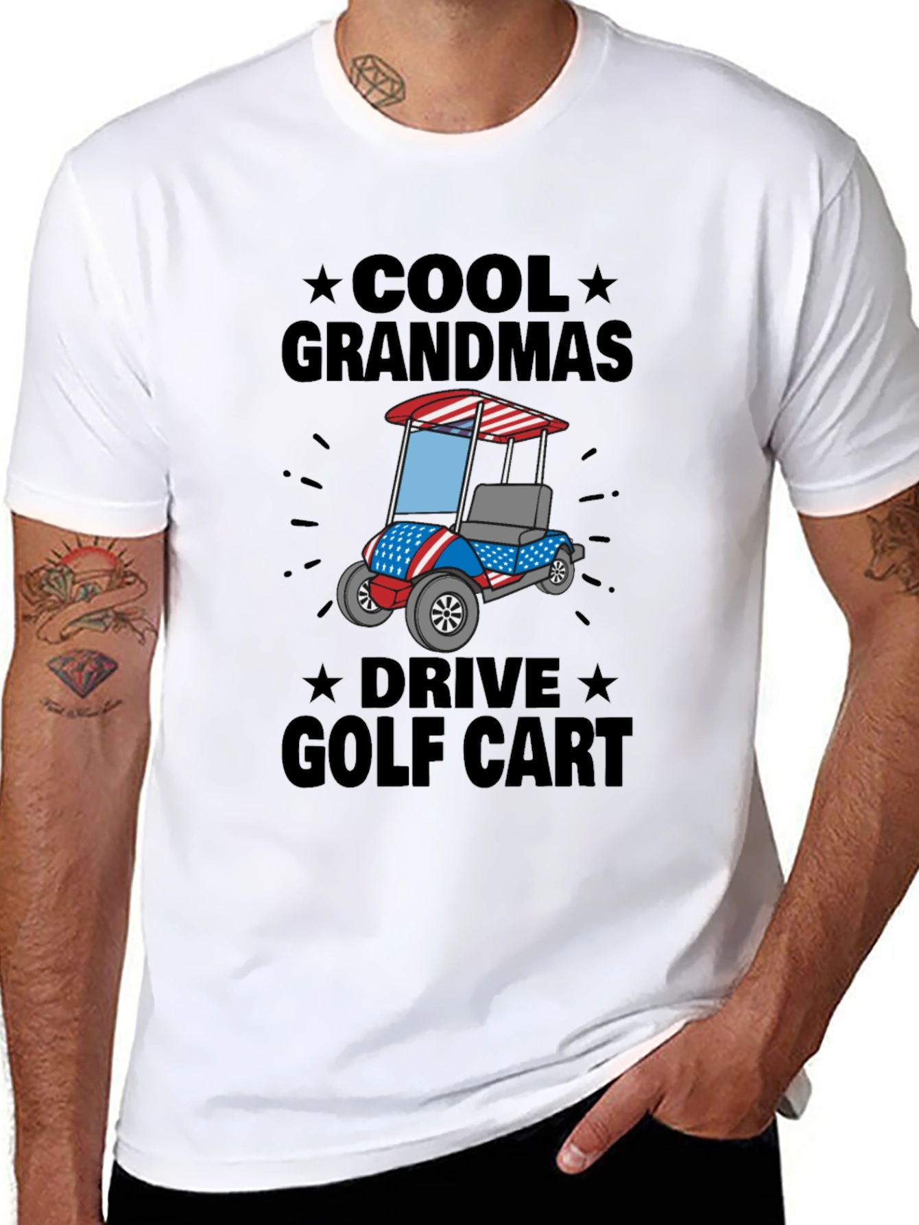 Cool Grandmas Drive Golf Cart Tee