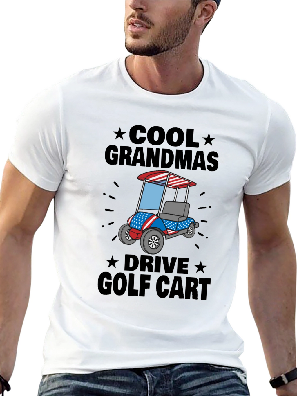 Cool Grandmas Drive Golf Cart Tee