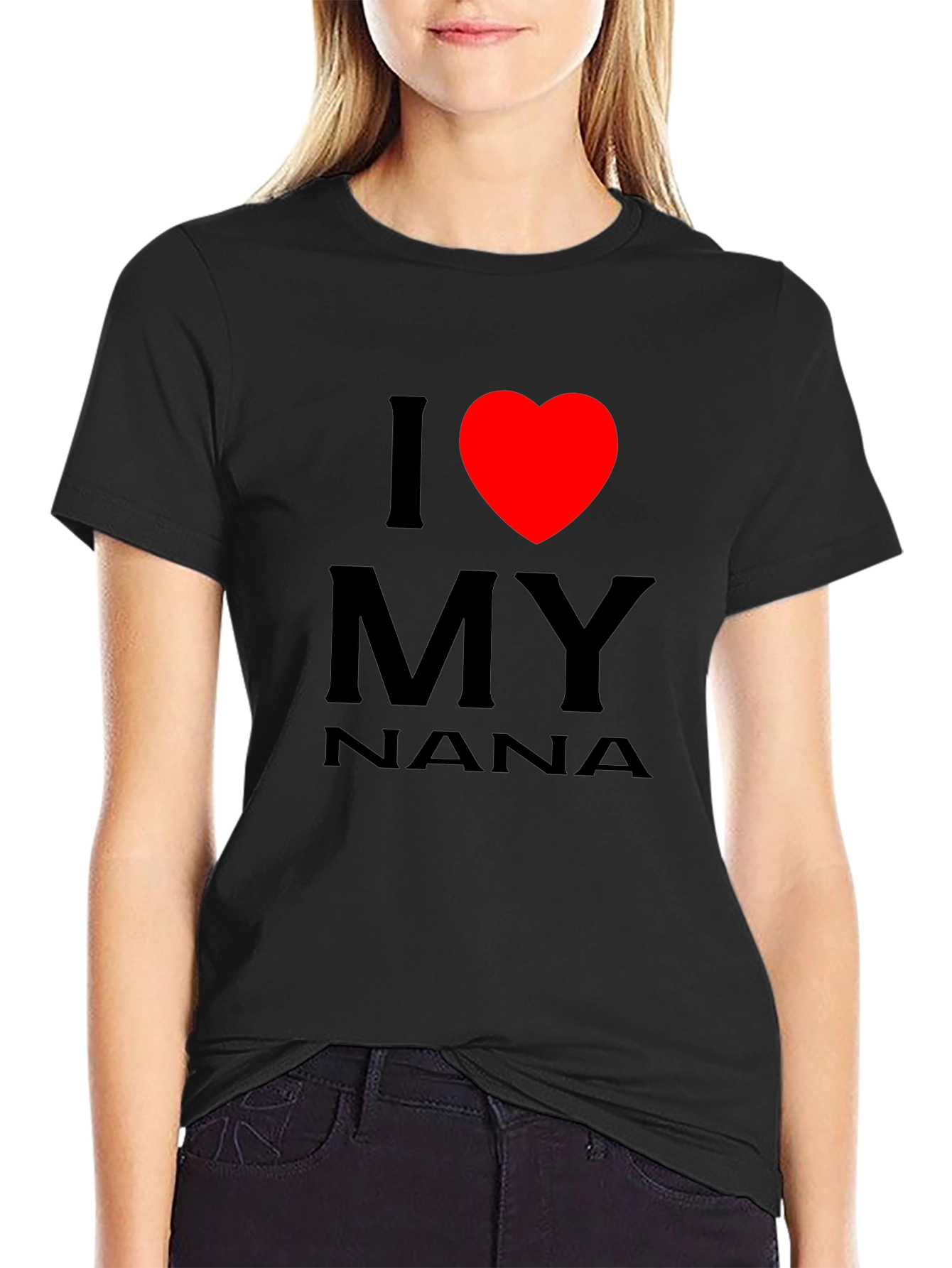 I Heart My Nana T-Shirt Black