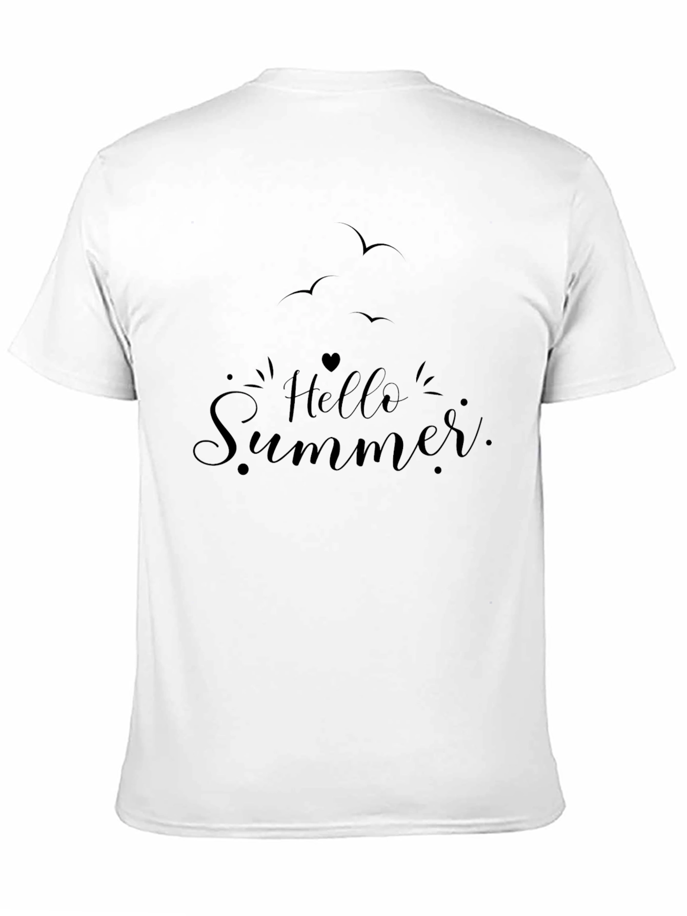 Hello Summer Black T-Shirt