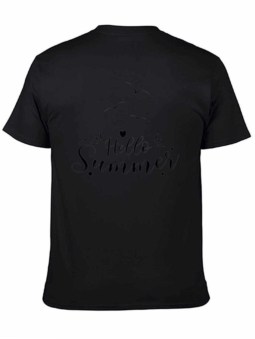 Hello Summer Black T-Shirt