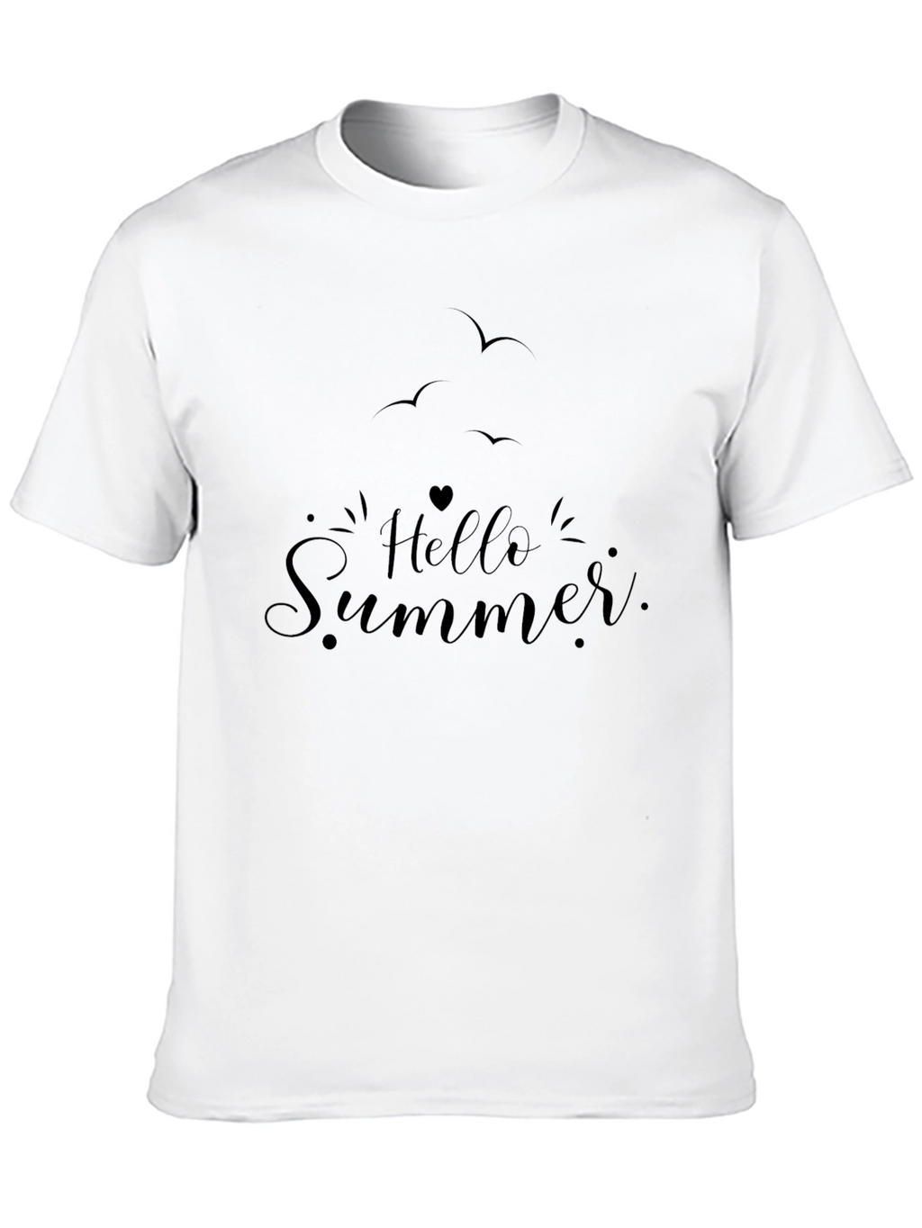 Hello Summer Black T-Shirt
