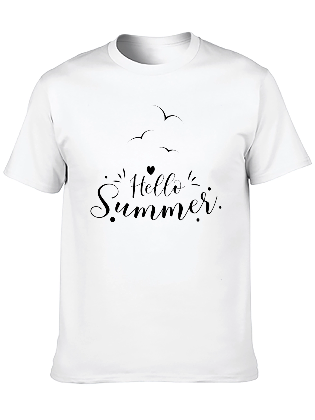 Hello Summer Black T-Shirt
