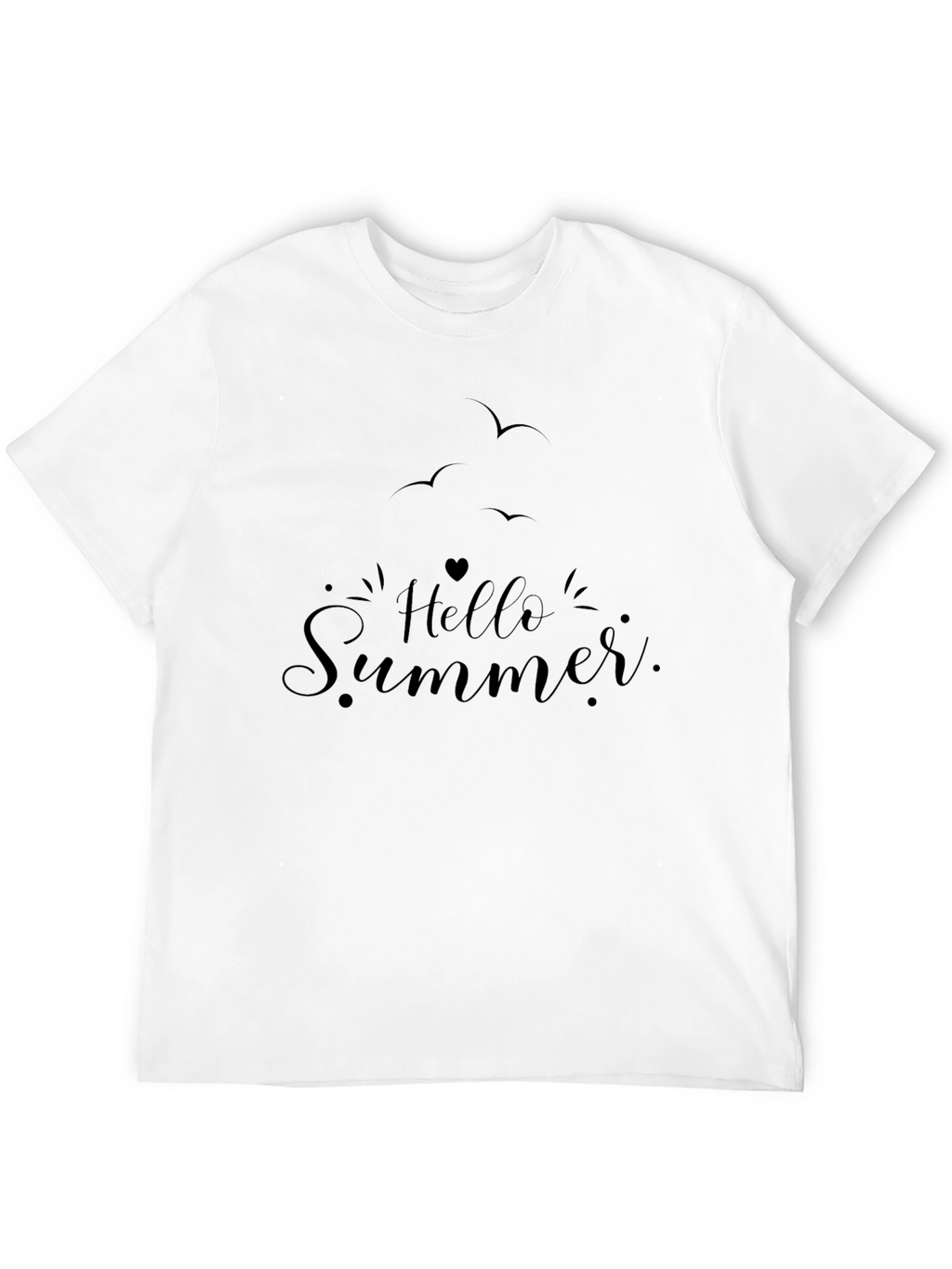 Hello Summer Black T-Shirt