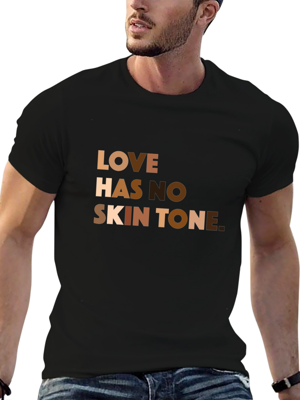 Love Has No Skin Tone Graphic T-Shirt