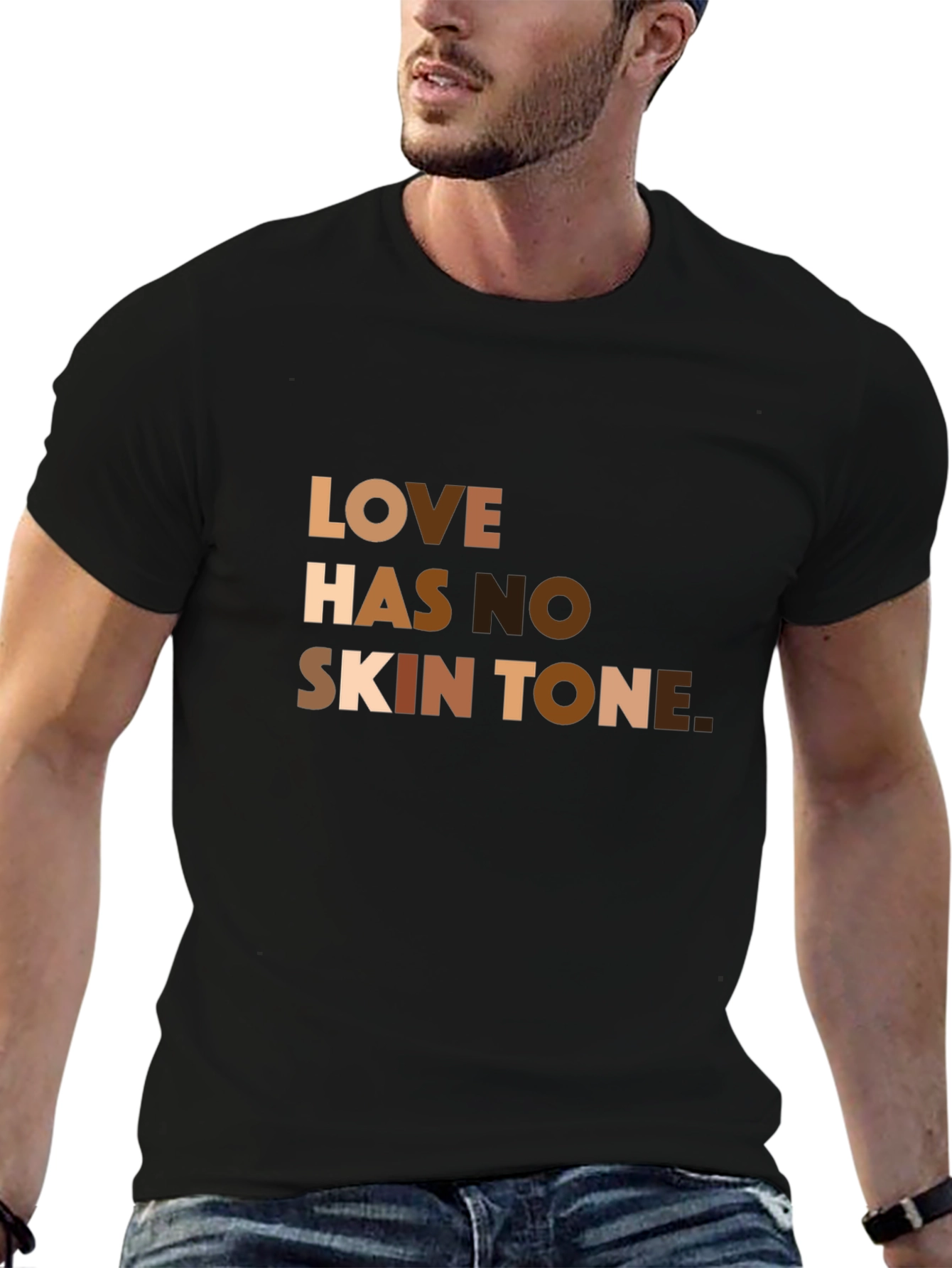 Love Has No Skin Tone Graphic T-Shirt
