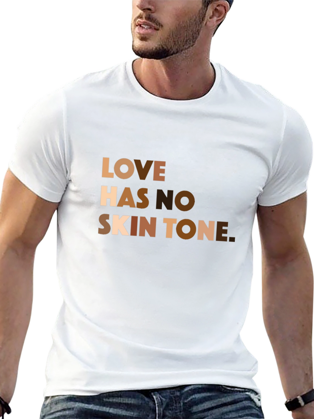 Love Has No Skin Tone Graphic T-Shirt