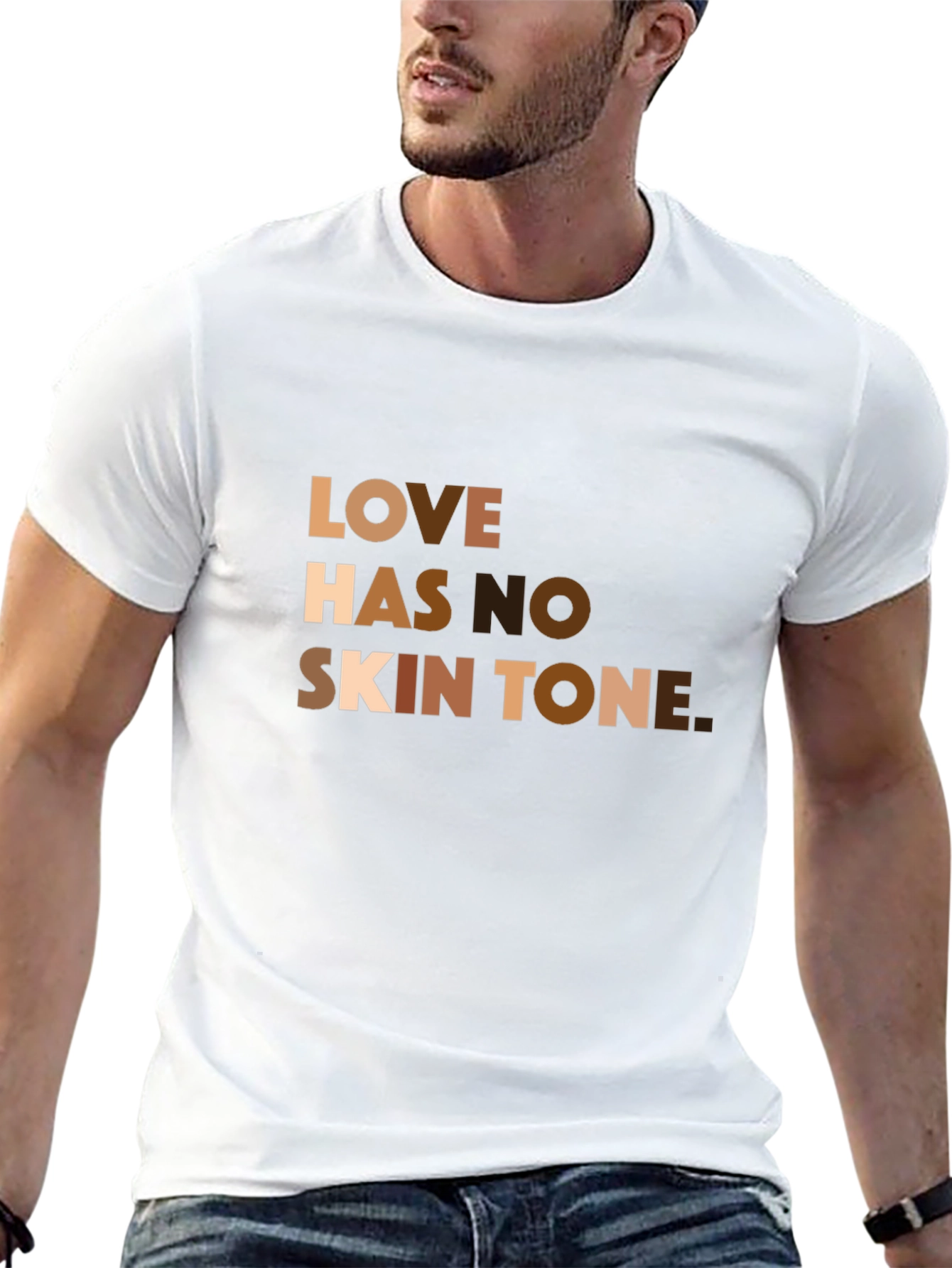 Love Has No Skin Tone Graphic T-Shirt