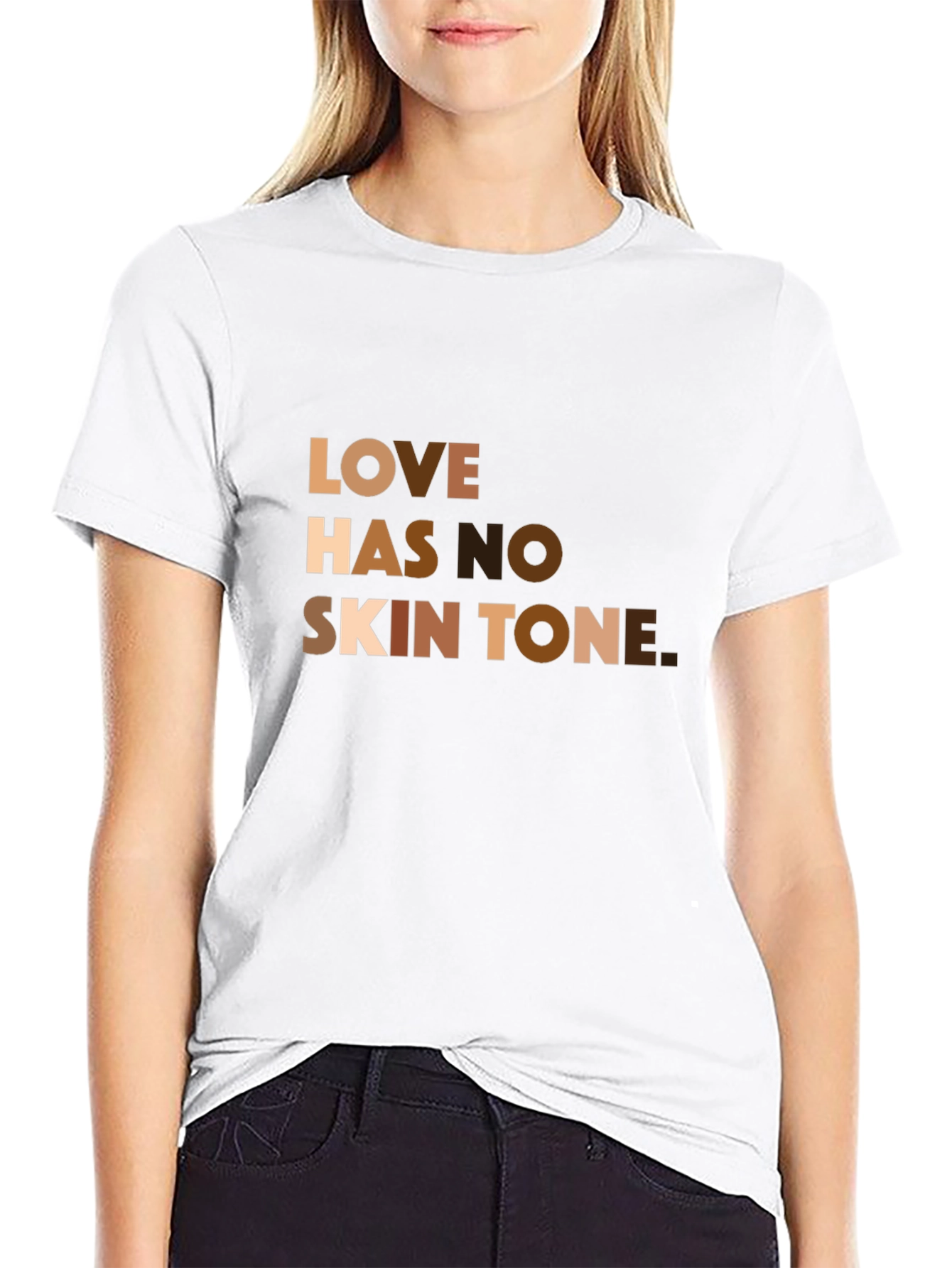 Love Has No Skin Tone Graphic T-Shirt