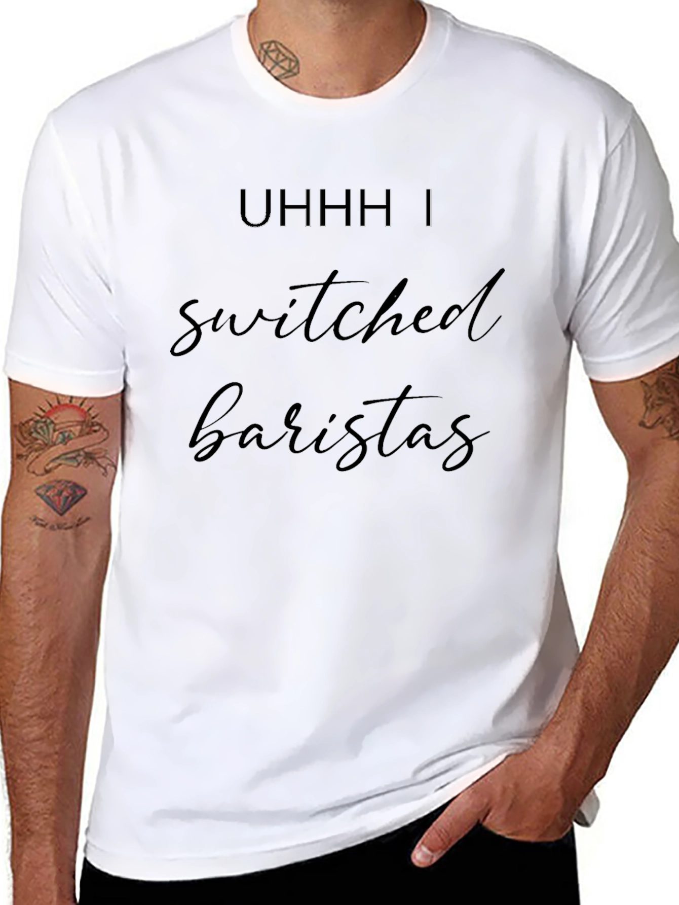 Uhhh I Switched Baristas Black T-Shirt