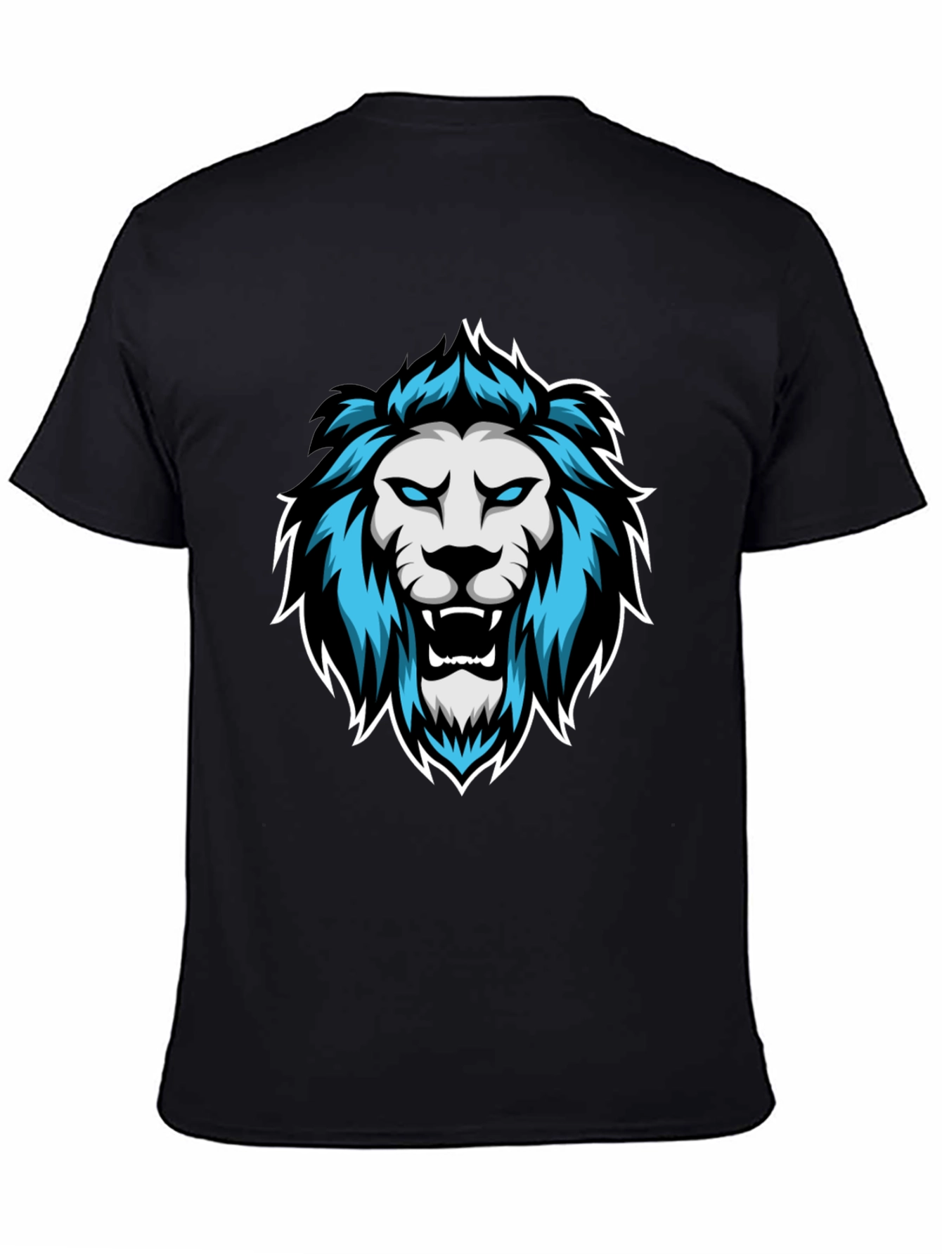 Lion Graphic Tee - Mens Black T-Shirt