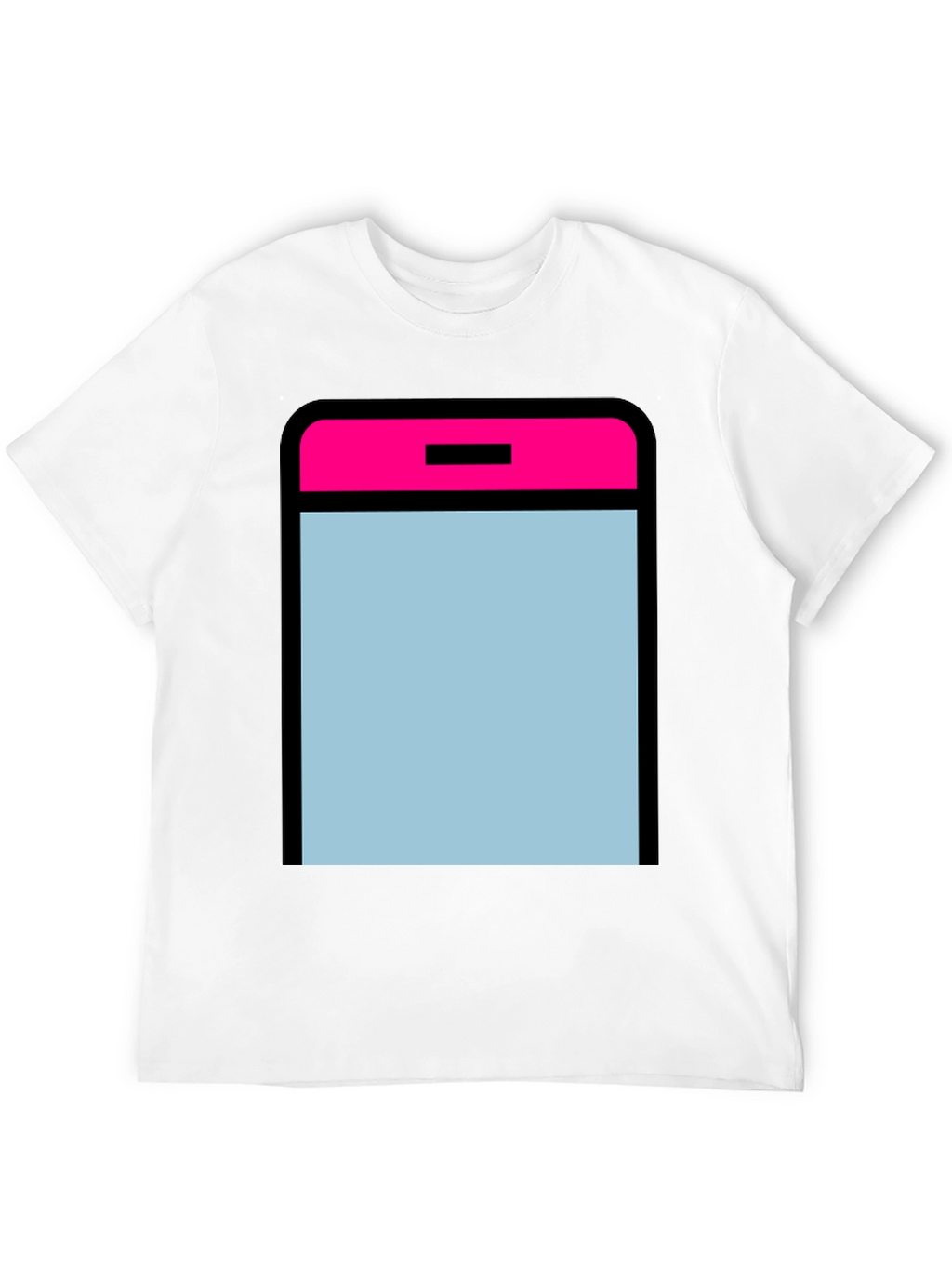 Modern Graphic Tee - App Icon Style - Black